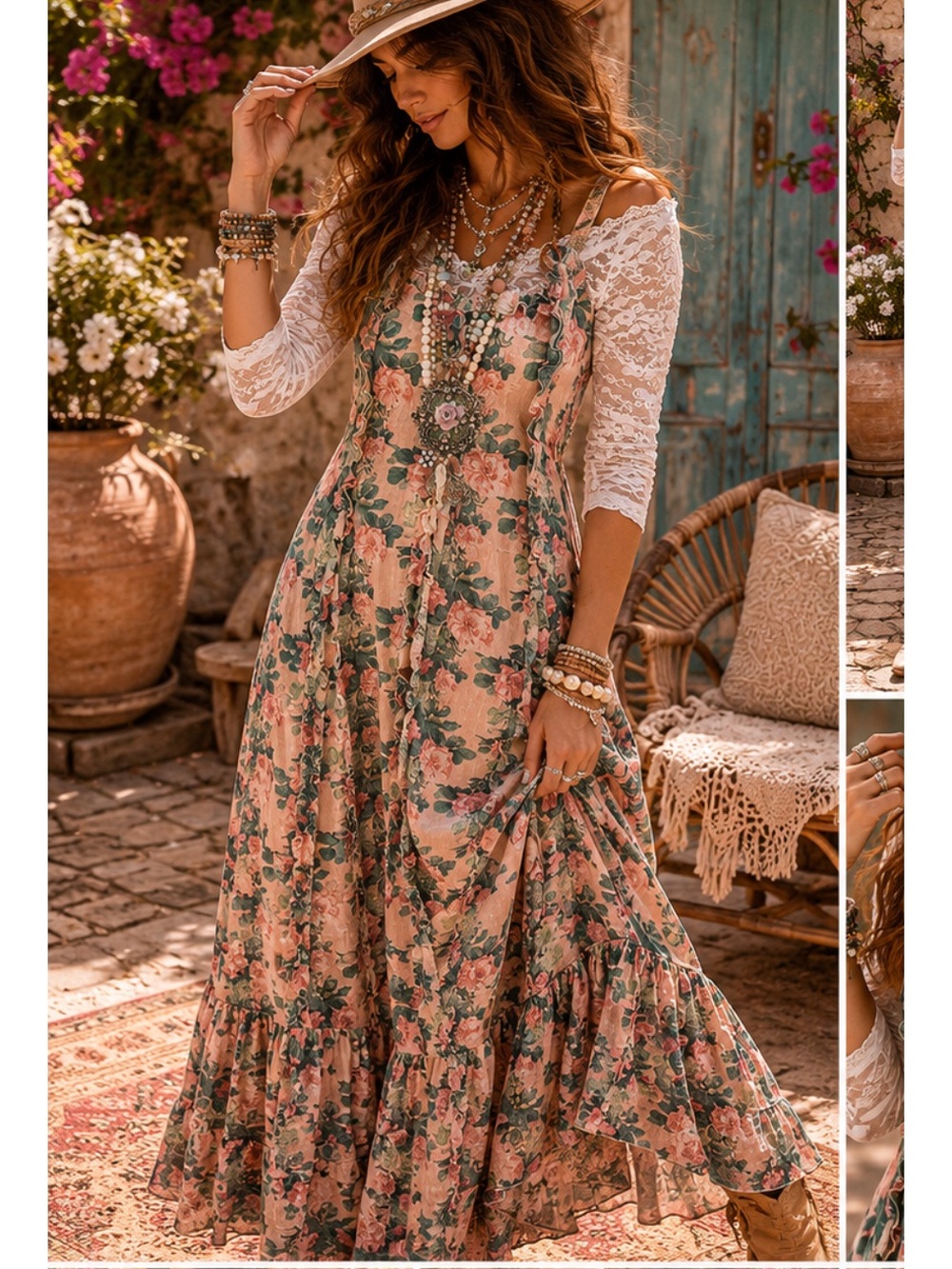 A RARE BIRD Rose Garden Dress